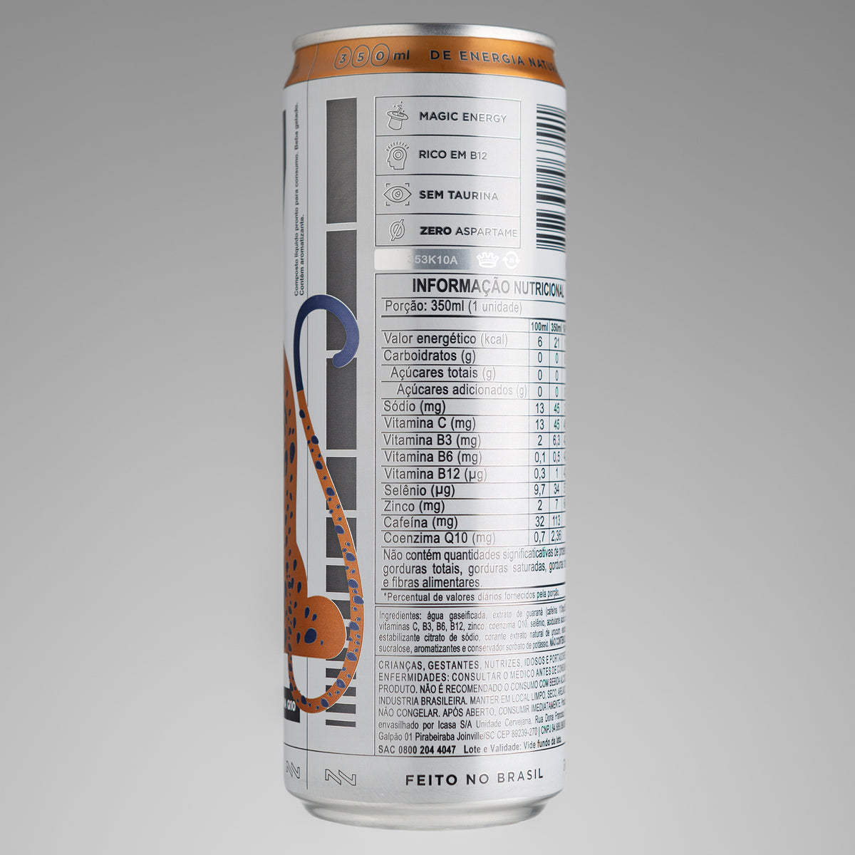 OZ ENERGETICO - SABOR ORIGINAL (Guarana + Laranja) - 12 Unidades